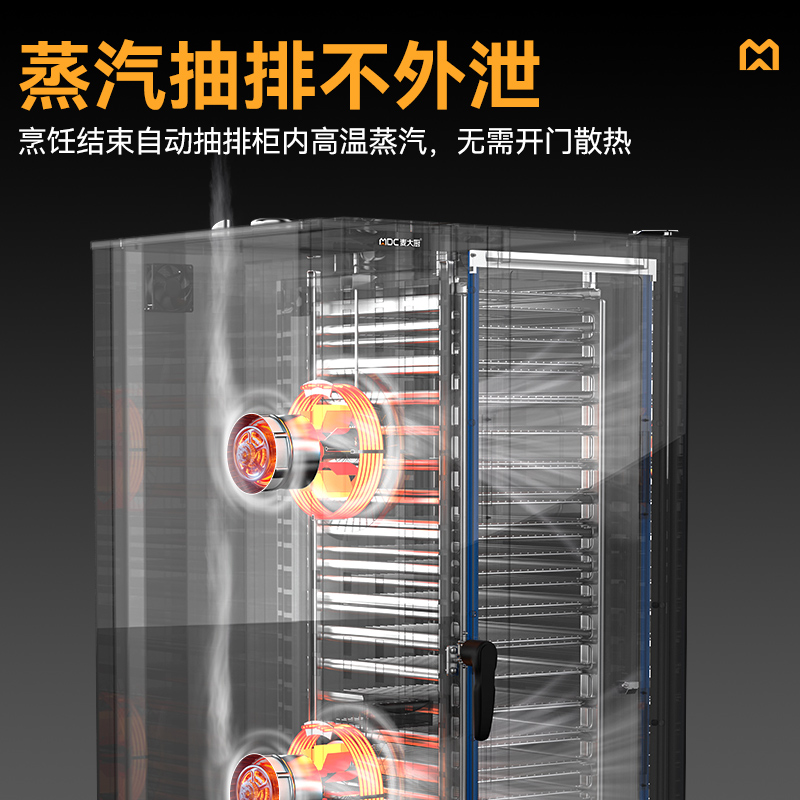 麦大厨ZKA19系列20层触屏式商用万能蒸烤箱37.1kW