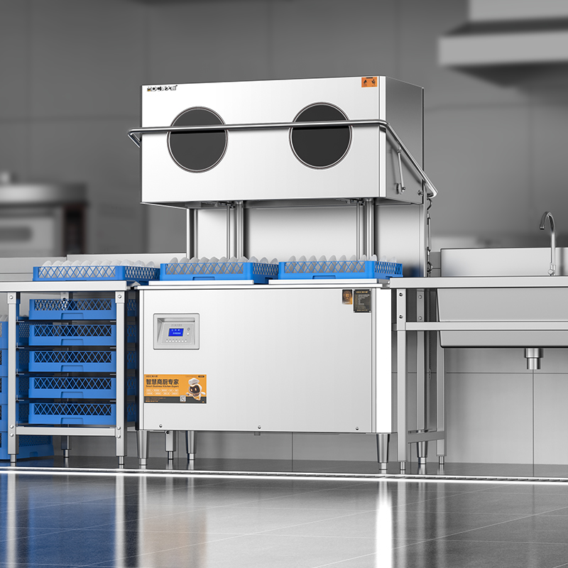 麦大厨RNHS-P60双框加大热能回收款揭盖式洗碗机13.5kw