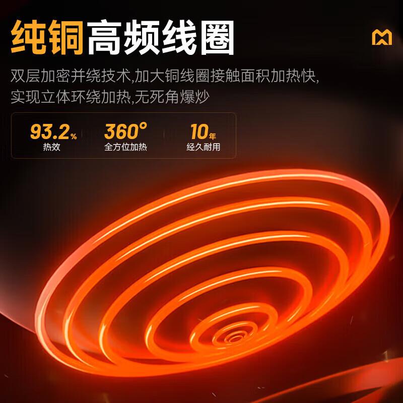 麦大厨升级款左400右1000大小组合炉商用